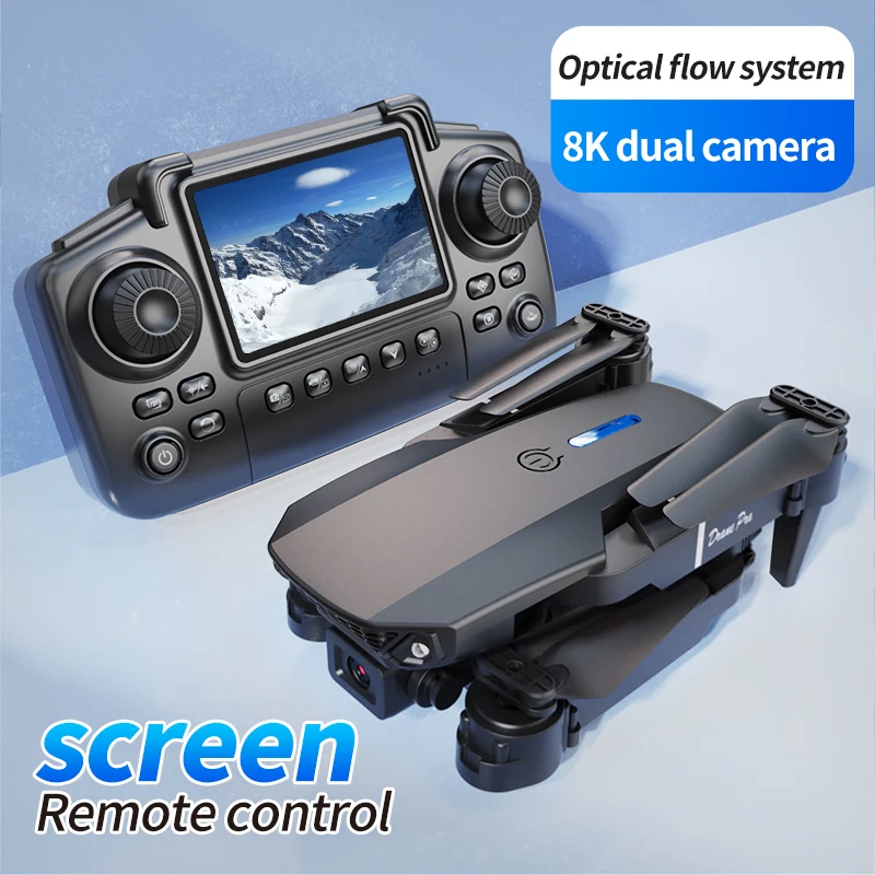 プロフェッショナルE88 PROドローン、スクリーン付き8K - Drone Ae Rc のレビューと価格